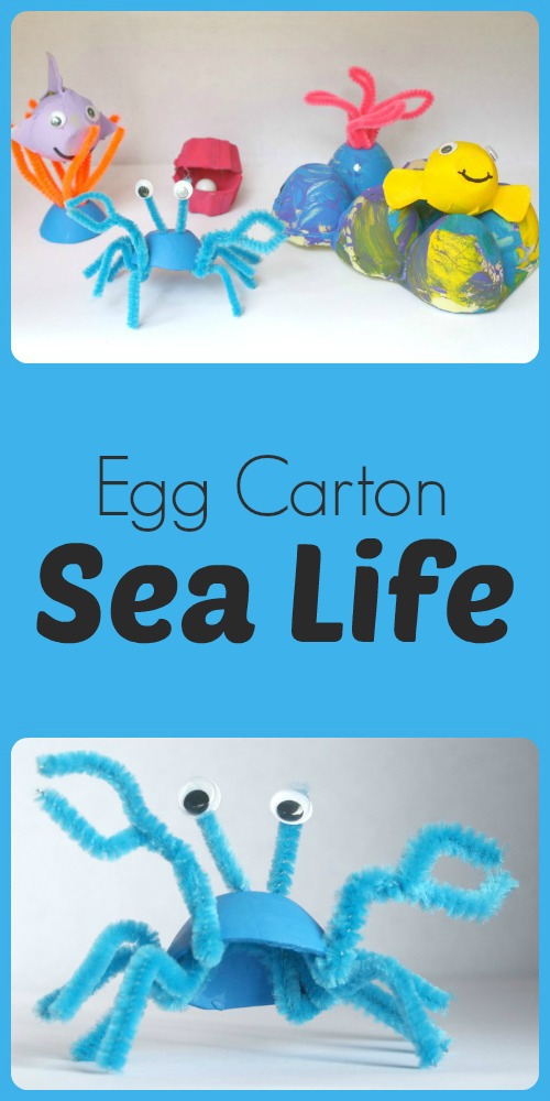 Egg Carton Sea Life