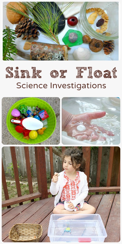 Sink or Float Science Investigations for Toddlers and Preschoolers