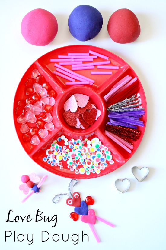 Love Bug Play Dough Valentine's Day Activity for Kids