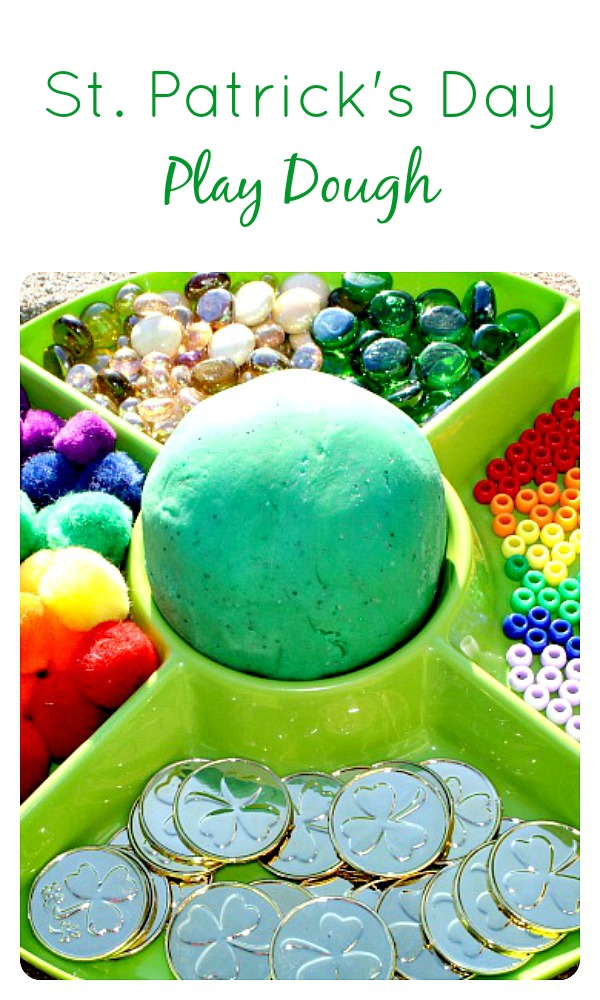 St. Patrick's Day Play Dough for Kids