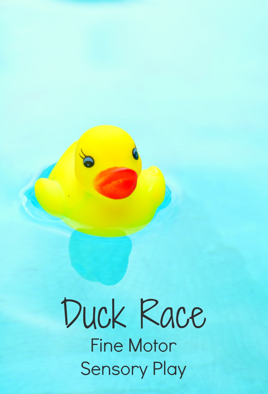 Duck Race Fine Motor Sensory Play for Toddlers