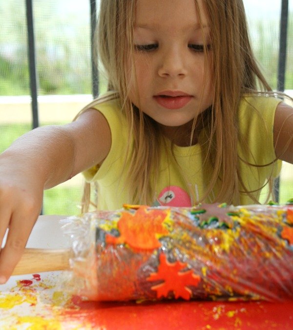 Otoño Actividad de arte para niños en edad preescolar