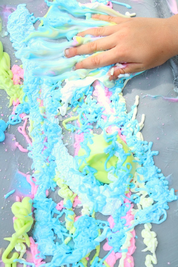 Sticky Shaving Cream Sensory Play Fantastic Fun & Learning