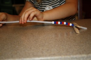Red White and Blue Tot Tray