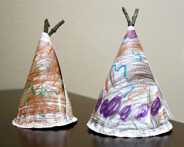 Paper Plate Tepee Craft for Kids
