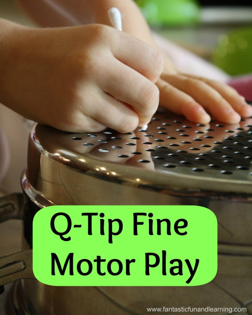Q-Tip Fine Motor Activity