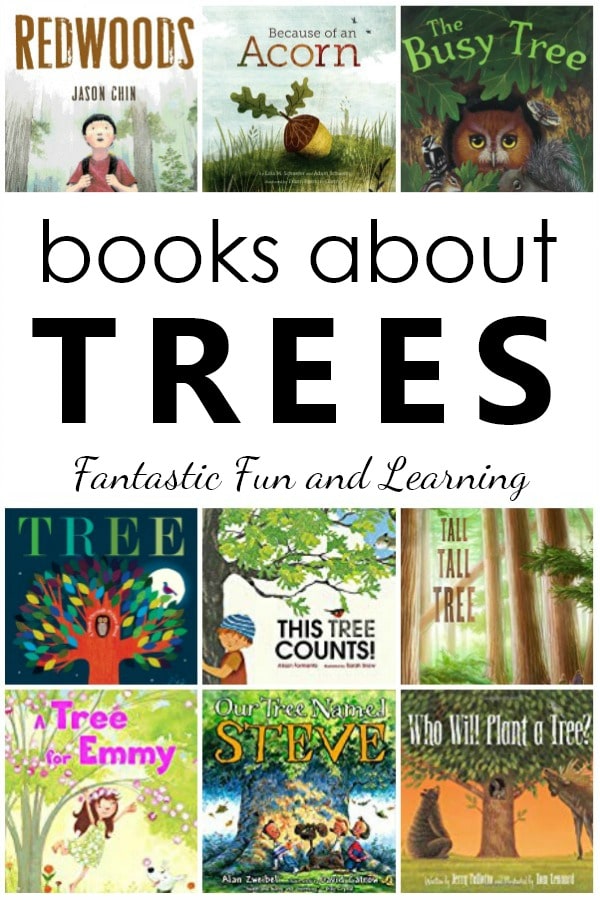 Books about Trees for Kids. Fiction and nonfiction tree books for preschool and kindergarten #booklist #kidlit #preschool #kindergarten