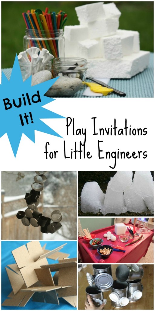 Building Activities for Kids...6 Invitations for Kids to Create. Perfect for Little Engineers!