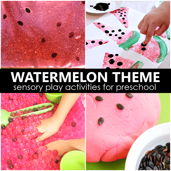Watermelon Activities for Preschool Sensory Play