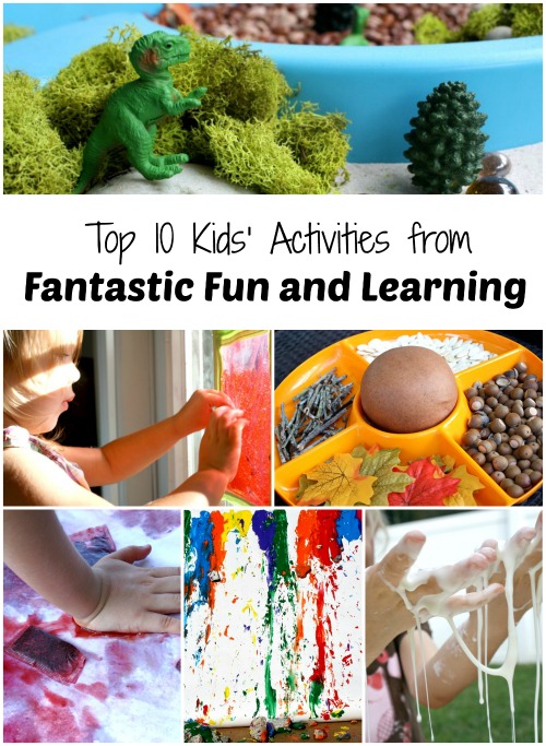 Top 10 Kids' Activities from Fantastic Fun and Learning-Our favorite posts from our first year blogging.