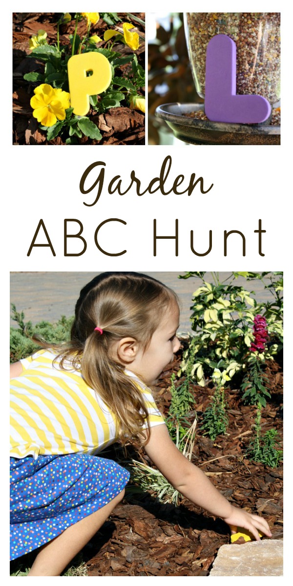 Garden ABC Hunt....fun letter activity for toddlers and preschoolers
