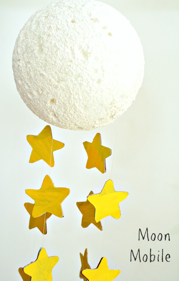 Moon Mobile Craft for Kids...and a great new children's picture book about the moon