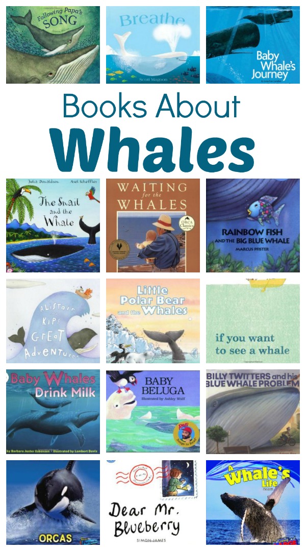 Books About Whales~Fiction and nonfiction books about whales for young kids