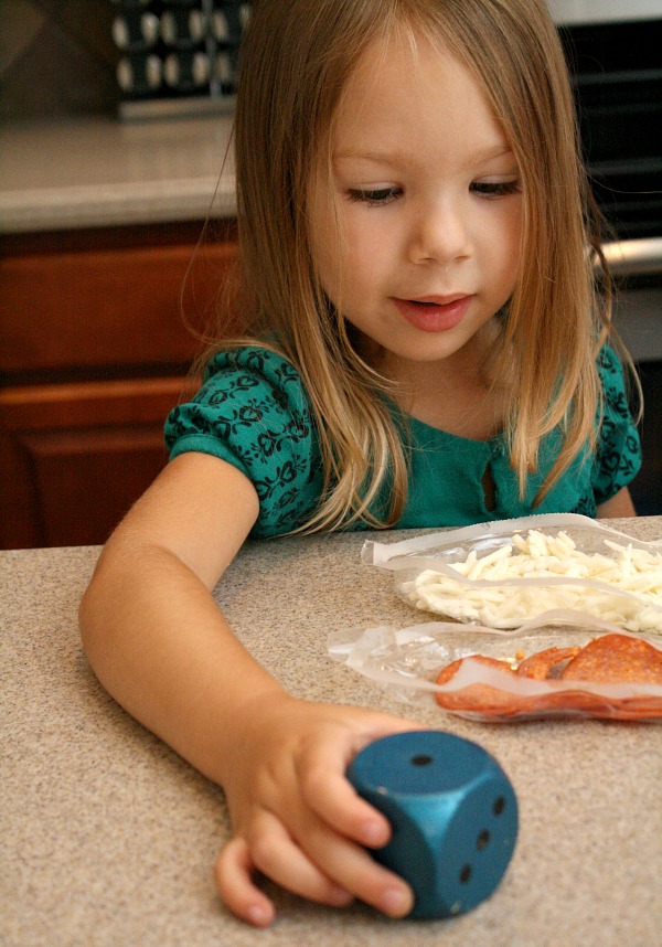 Roll and Design Pizza Math Game for Toddlers