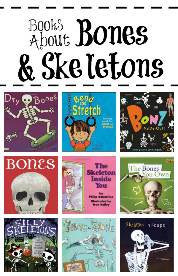 Books About Bones and Skeletons~Read about bones and what they do with these fun books for kids.