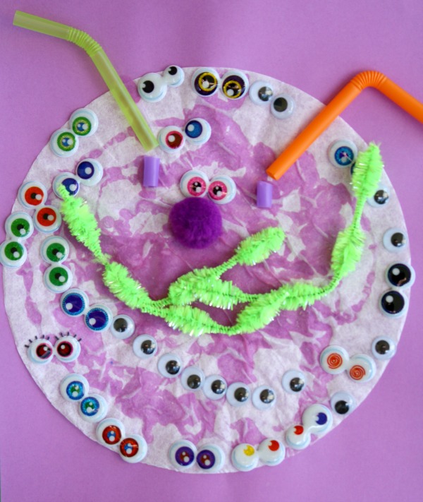 Monster Face Craft for Preschoolers