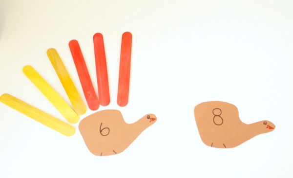 Thanksgiving Addition Activity for Kindergarten or First Grade