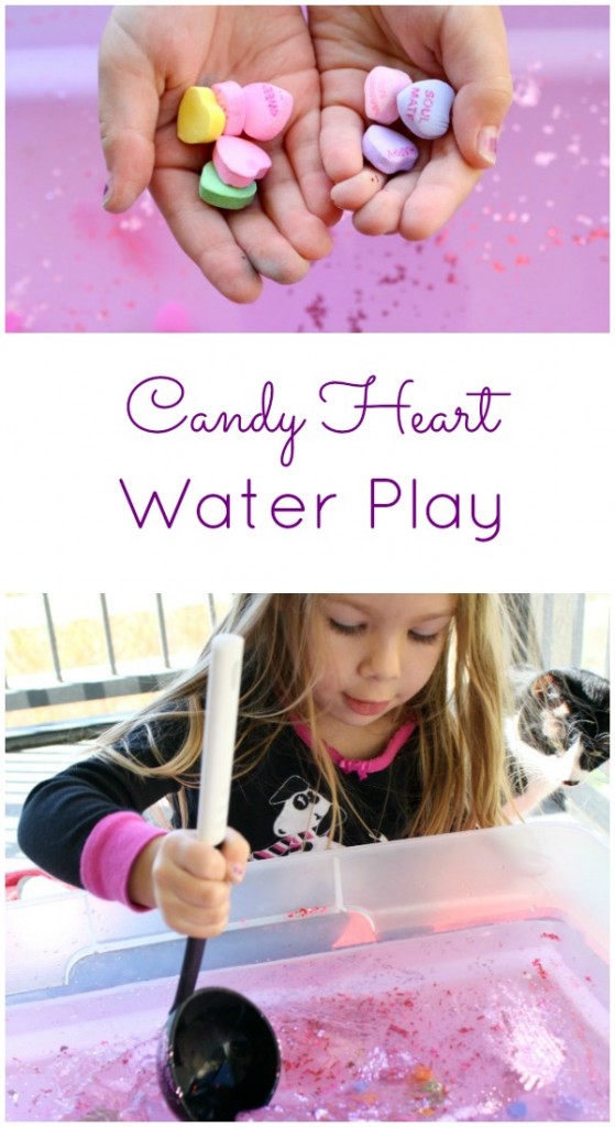 Candy Heart Water Play and Learning Activities for Valentine's Day