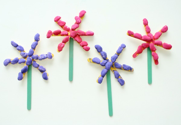 Craft Stick Spring Flower Craft from Fantastic Fun & Learning