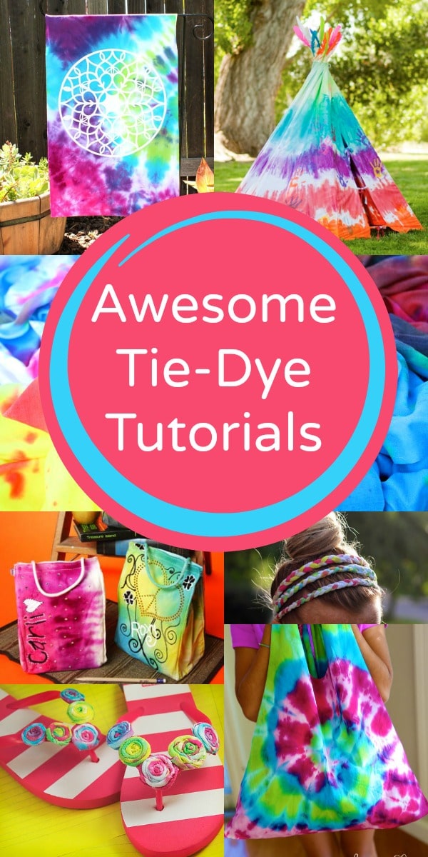 16 Totally Awesome Tie-Dye Tutorials-Great ideas for summer crafts!
