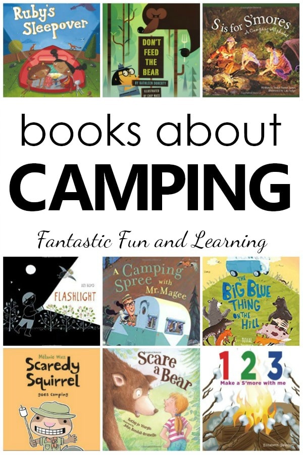 Books About Camping. Camping Theme Books for Preschool and Kindergarten #booklist #preschool #kindergarten #kidlit