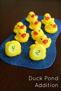 Duck Pond Addition~Hands-on Math Activity for Kindergarten and First Grade