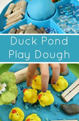 Duck Pond Play Dough Invitation for Kids