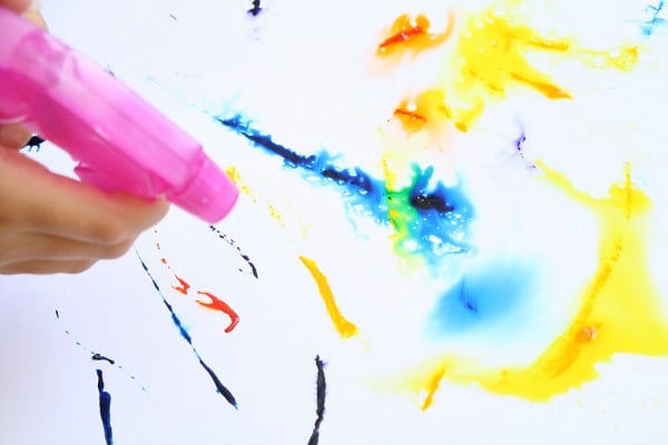 Spray Painting with Icing Colors