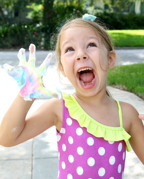 Preschool Sensory Play with Shaving Cream