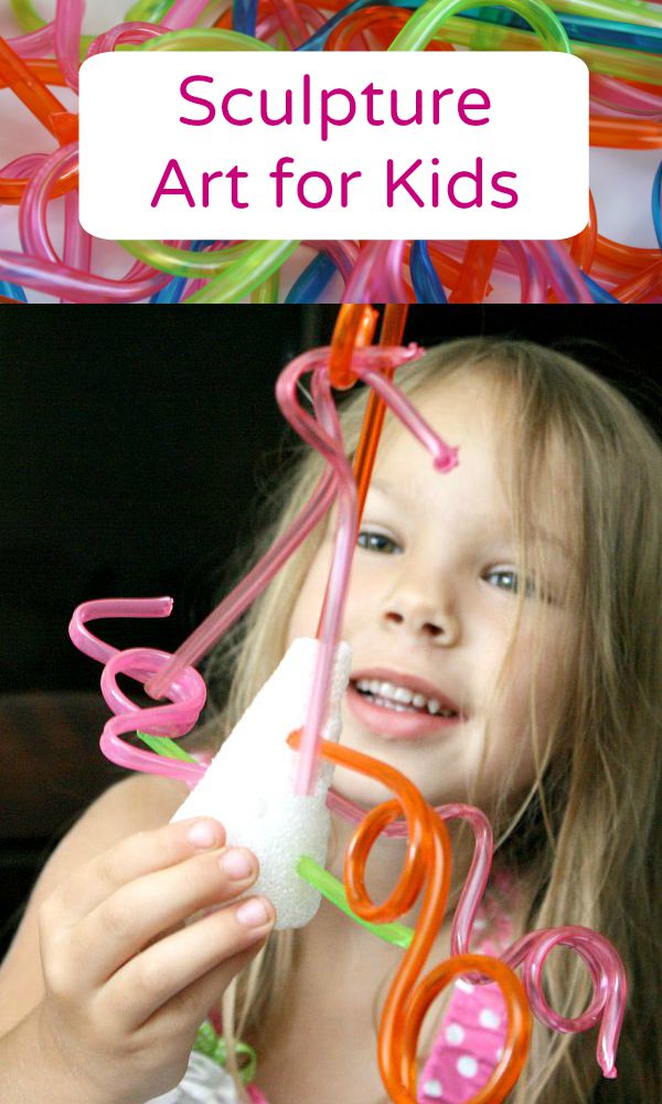 Styrofoam And Crazy Straws Sculpture Art For Kids Fantastic Fun