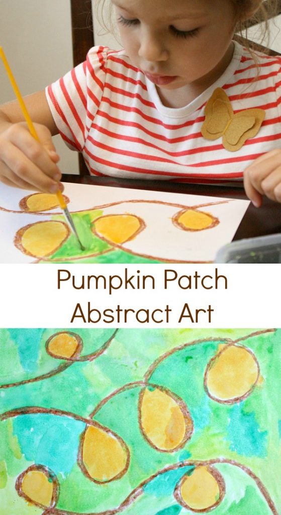 Pumpkin Patch Abstract Fall Art Activity