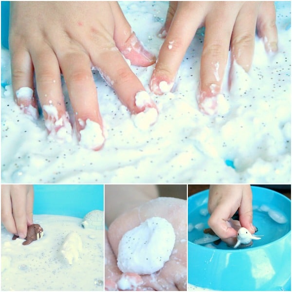 Pretend Snow Arctic Small World Sensory Play - Fantastic Fun & Learning