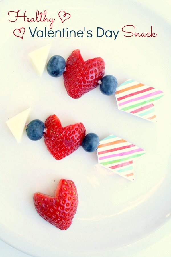 Healthy Valentine's Day Snack-Perfect for class parties and after school snacks