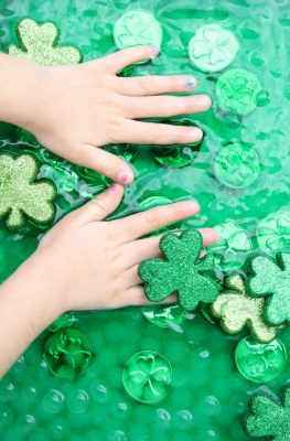 St. Patrick's Day Sensory Play for Preschoolers