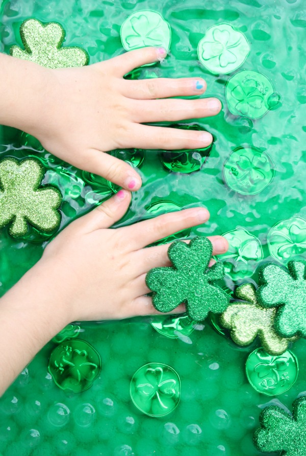 St. Patrick's Day Sensory Play for Preschoolers