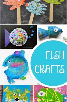 Fun Fish Crafts for Kids-Make these after a visit to the beach or an aquarium. Or use them for a fish theme, ocean theme, or Letter F activity for preschoolers
