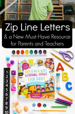 Zip Line Letters & a New Must-Have Resources for Parents and Teachers. This is a go-to reference for hands-on learning games!