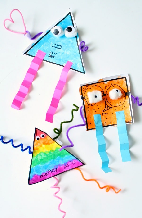 Shape Monsters Collage Art Fantastic Fun Learning