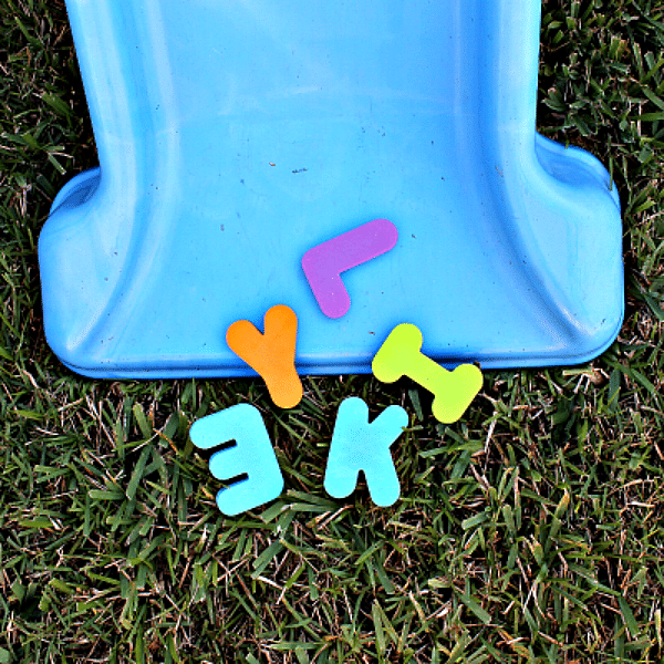 Scrambled letters preschool name activity