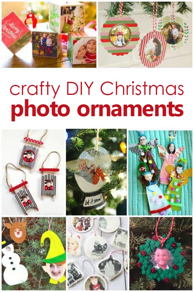 Crafty DIY Christmas Photo Ornament Crafts Kids Can Make