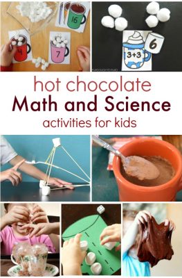 Hot Chocolate Math and Science Activities for Kids- Hands-on winter learning with a favorite treat!