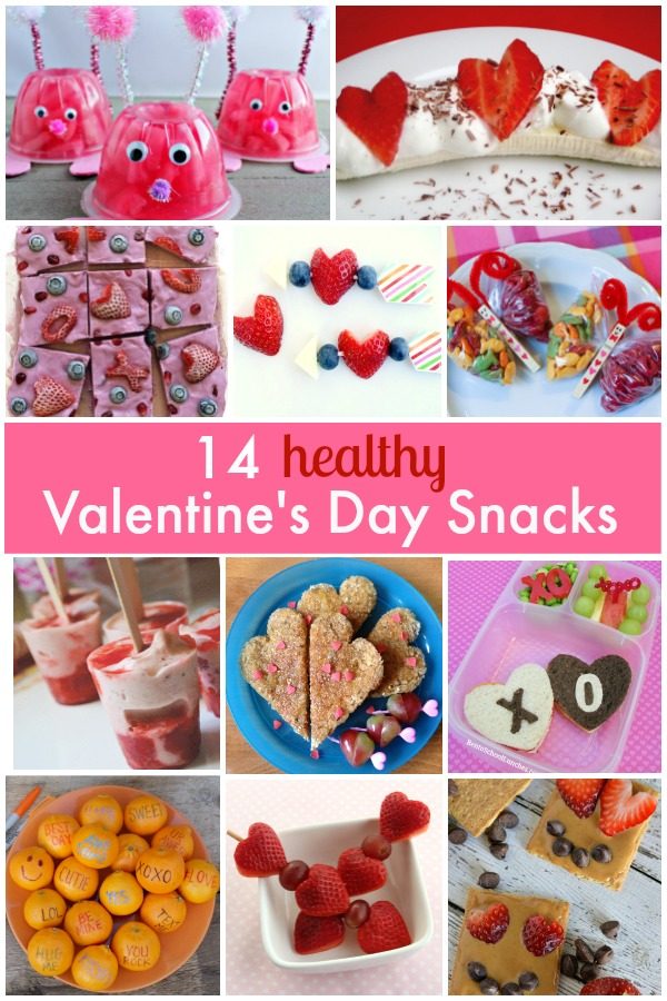 Healthy Valentine's Day Snack Ideas for Kids-Share some love without all of the sugar with these ideas for class parties, lunchboxes, after school, and Valentine's Day parties