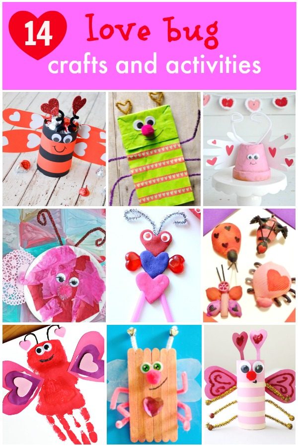 14 Adorable Love Bug Crafts and Activities for Kids. Perfect for Valentine's Day or Anytime!