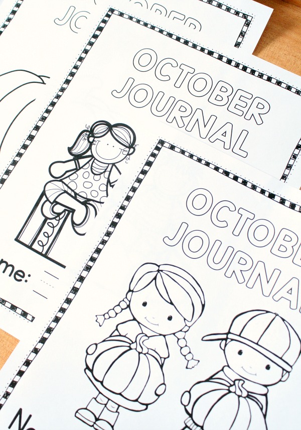 October Writing Journal Covers