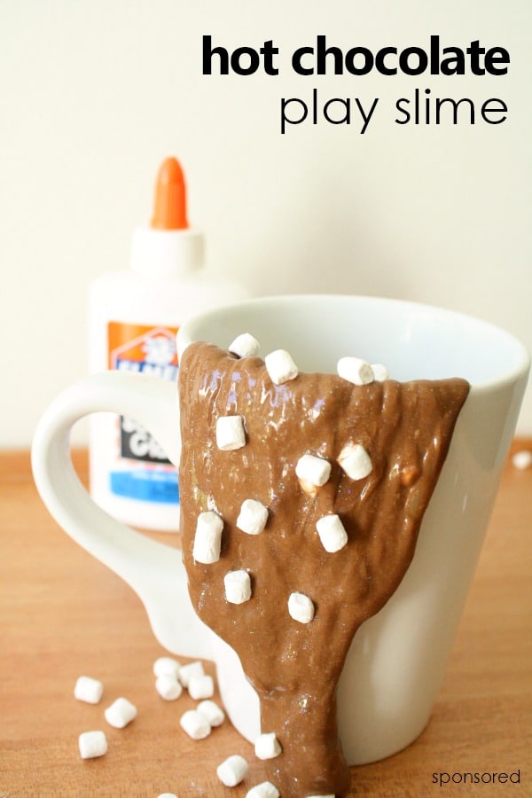 Hot Chocolate Slime Recipe for Kids-Fun for sensory play! Not for eating ;)