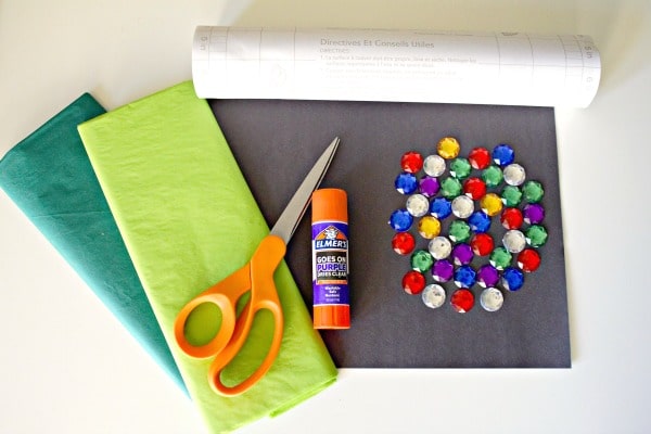 Materials for Christmas Tree Sun Catcher
