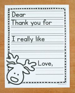 Free Printable Christmas Thank You Notes for Kids
