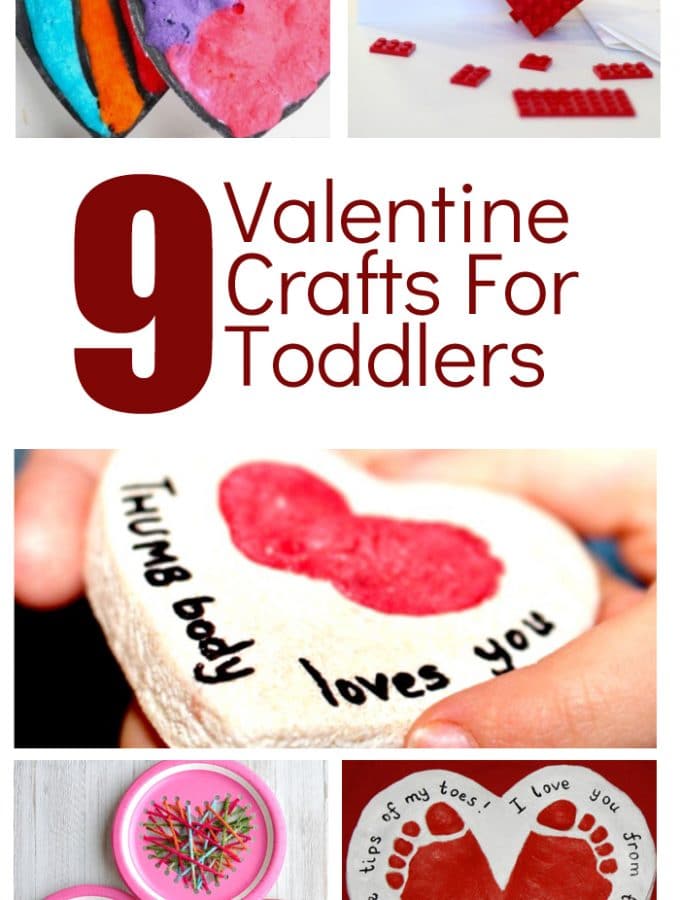 9 Adorable Valentine's Day Crafts for Toddlers #valentinesday #toddlers #kidscrafts