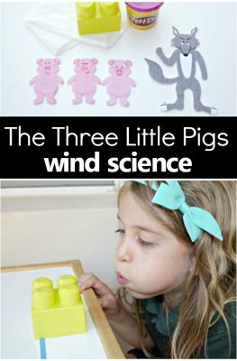 Wind Science Experiment Three Little Pigs Activity Investigate the impact of wind after with this 3 Little Pigs story activity #preschool #sciencexperiment #freeprintable