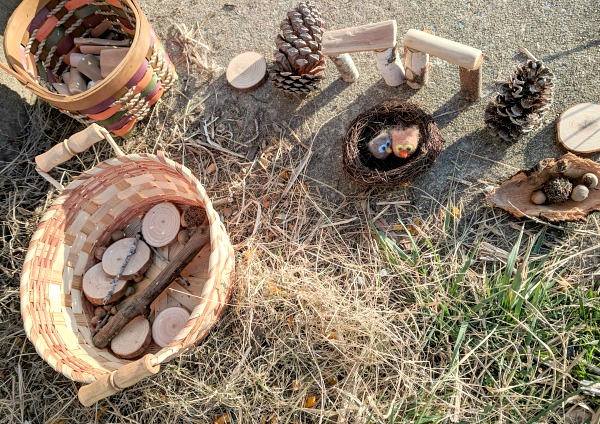 Gathering Materials for Loose Parts Play